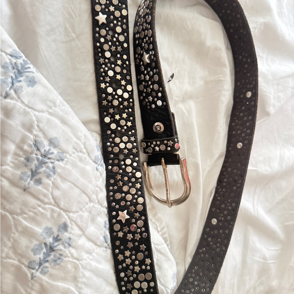 Studded Black Belt